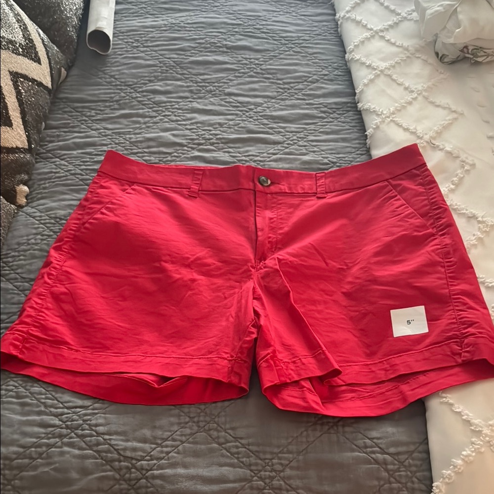 Old Navy Red Shorts Casual Cotton Blend